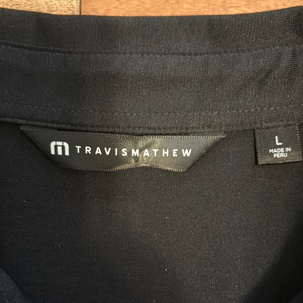 Travis Mathew Black Polo Shirt Casual Wear - Picture 4 of 9